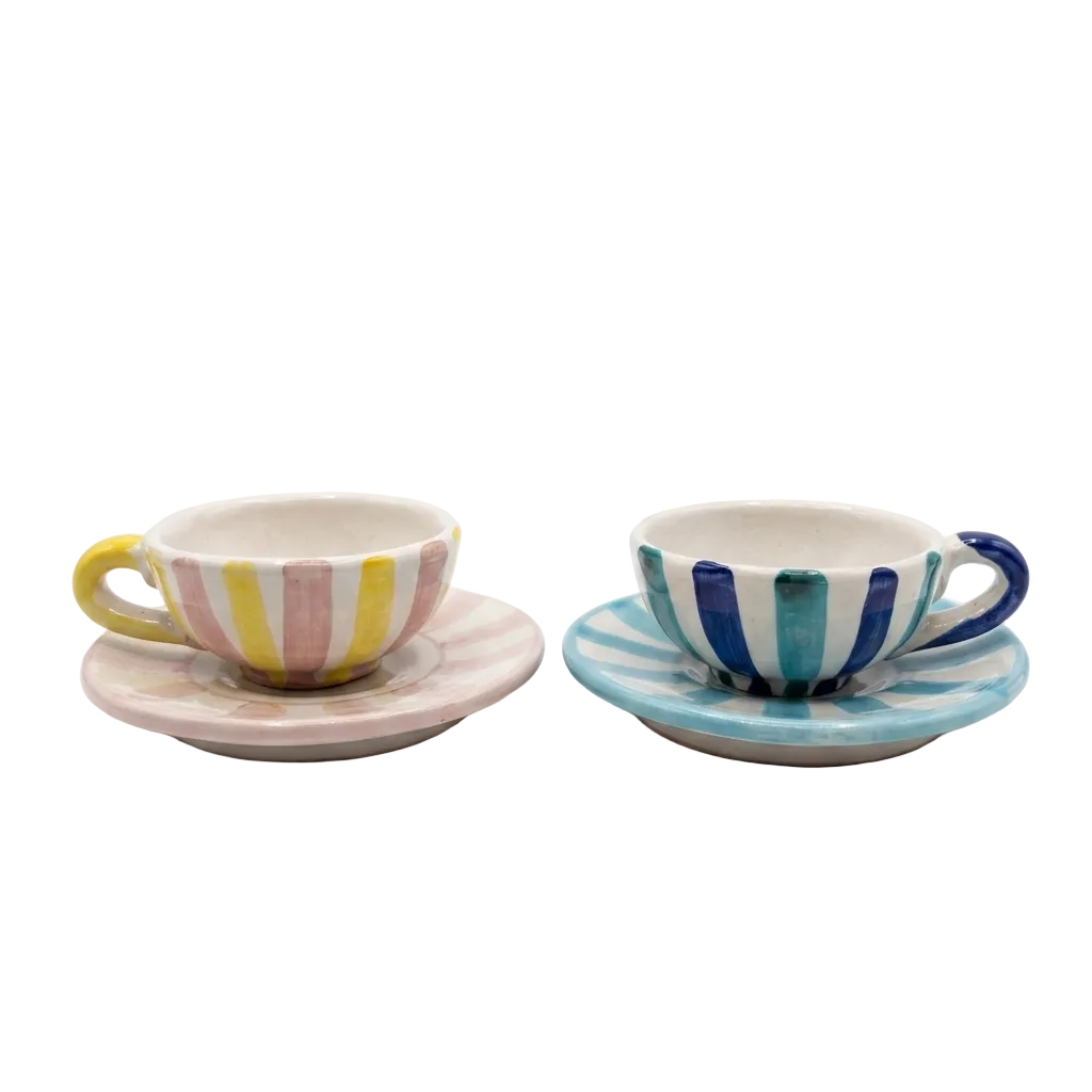Hand Painted Espresso Mug Set