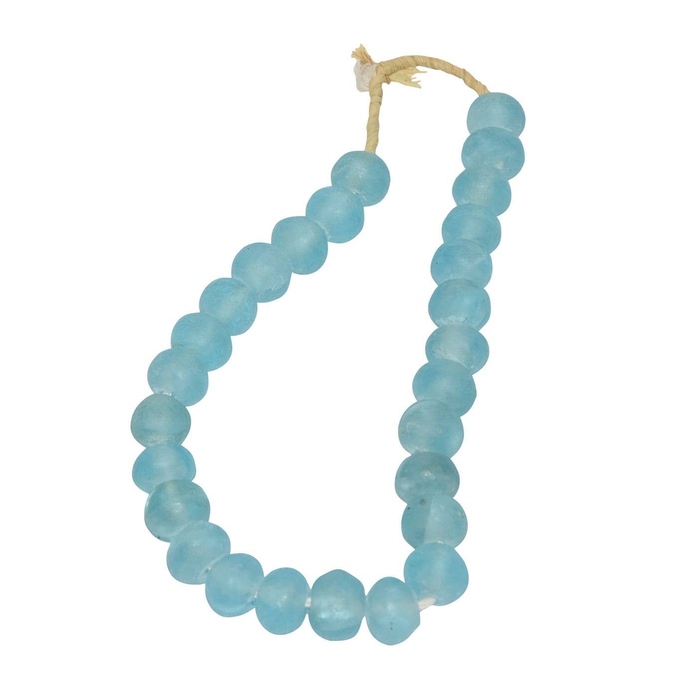 Vintage Sea Glass Bead- Aqua Blue