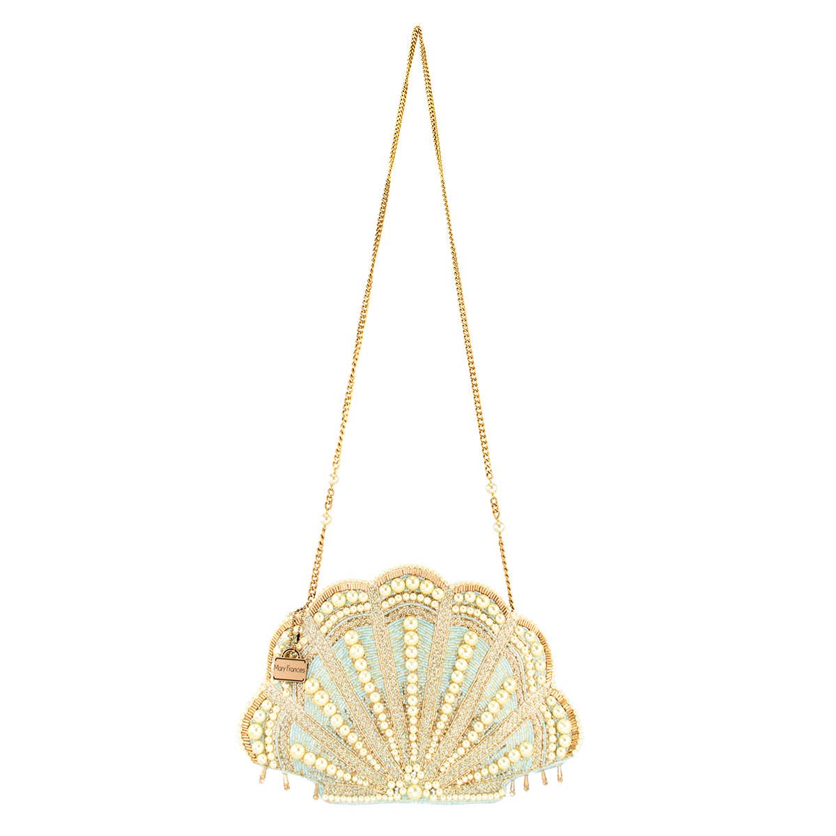 Beaded Shell Crossbody Bag