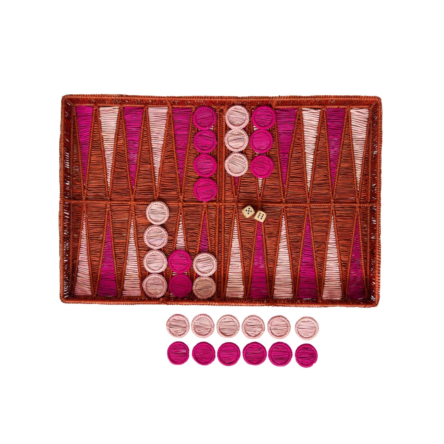 Raffia Backgammon Board