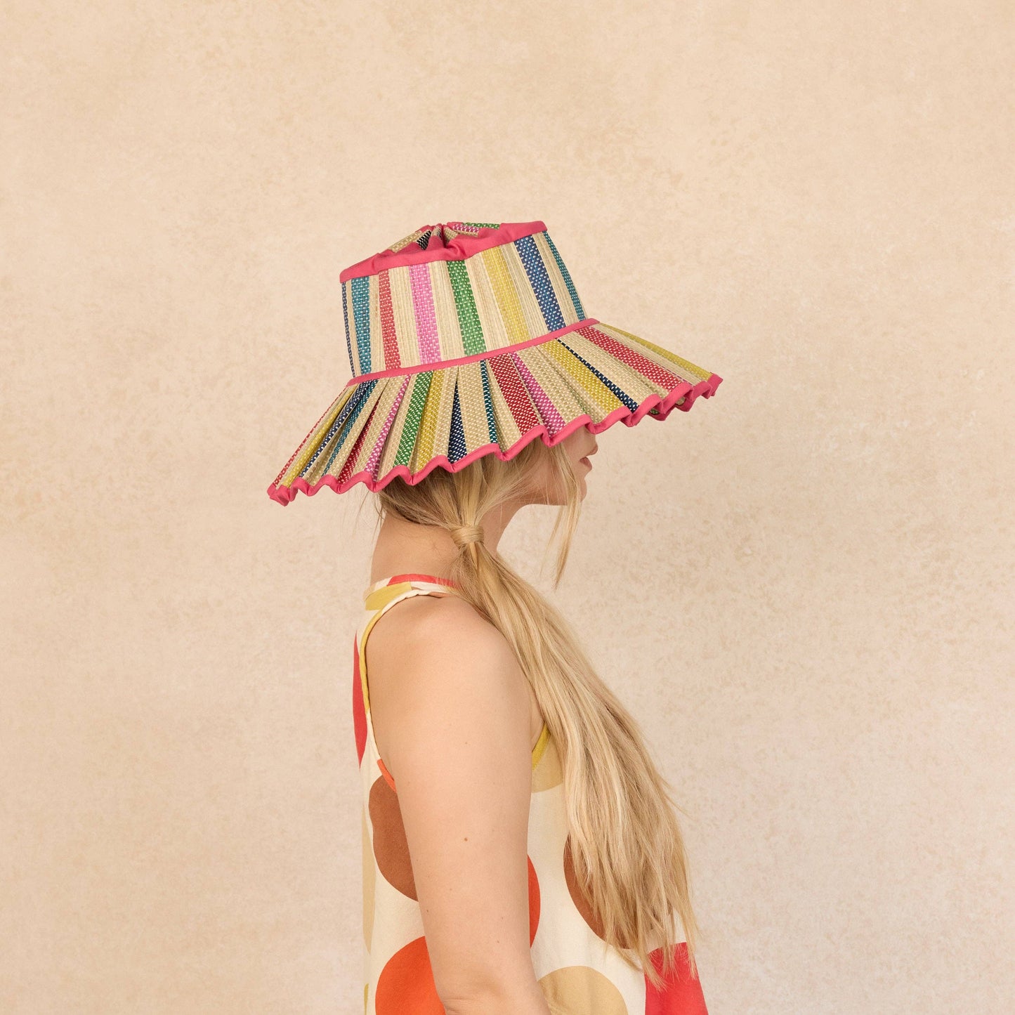 Luxe Capri Hat- Resort Days Fuchsia