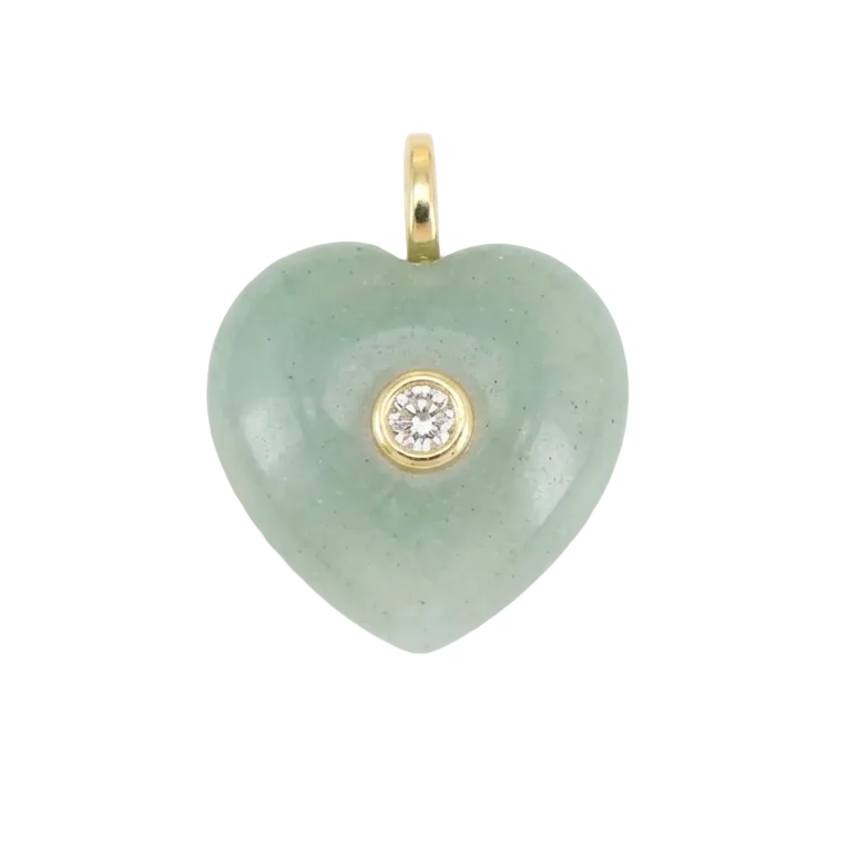Gemstone Heart Charms