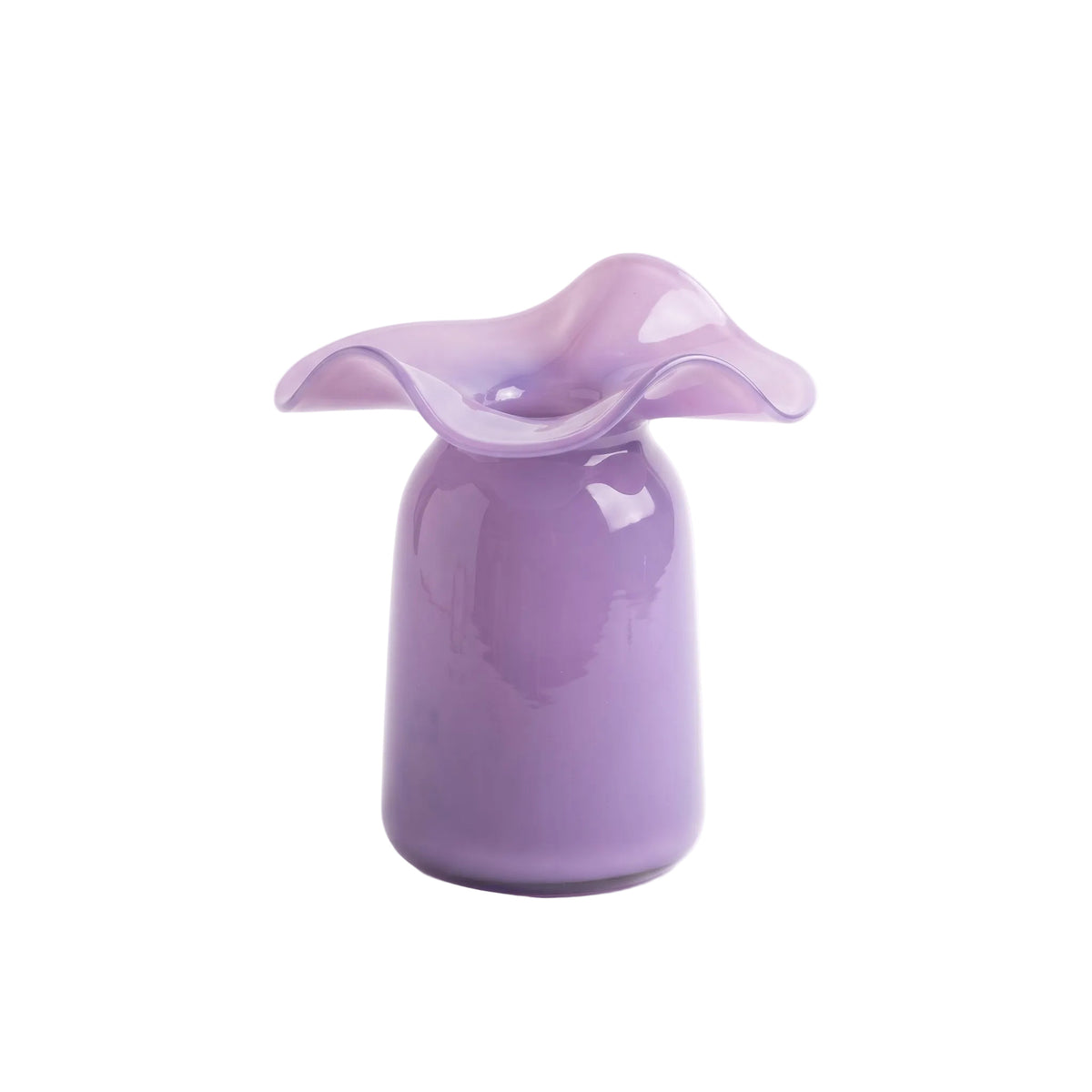 Glass Ruffle Vase Collection