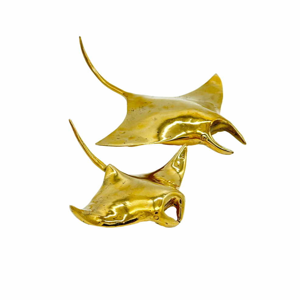 Brass Manta Ray Sculptures