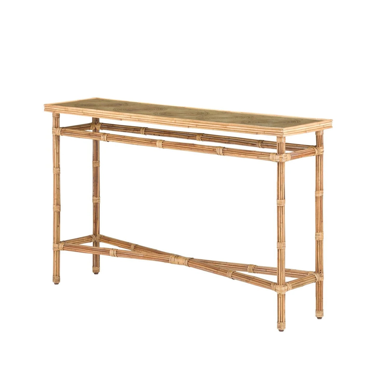 Thin Rattan Console
