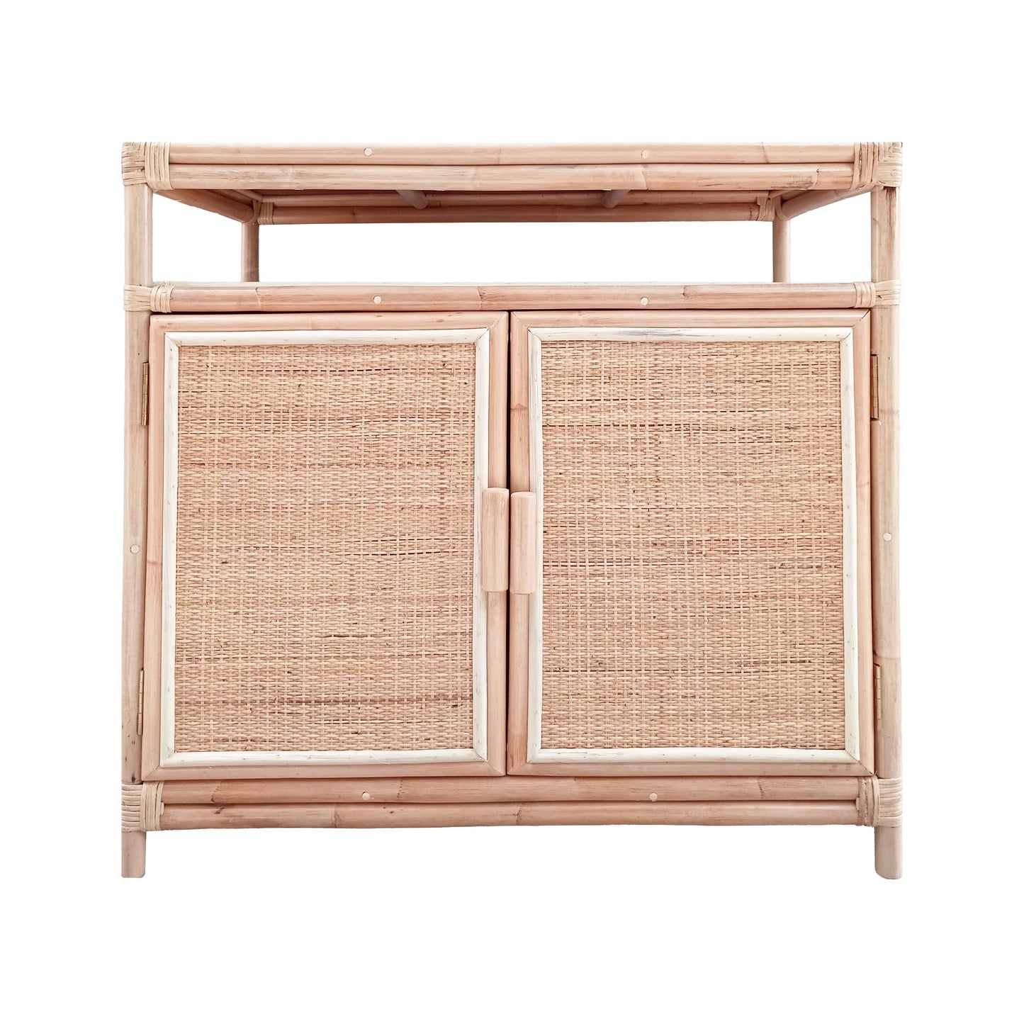 Rattan Media Console