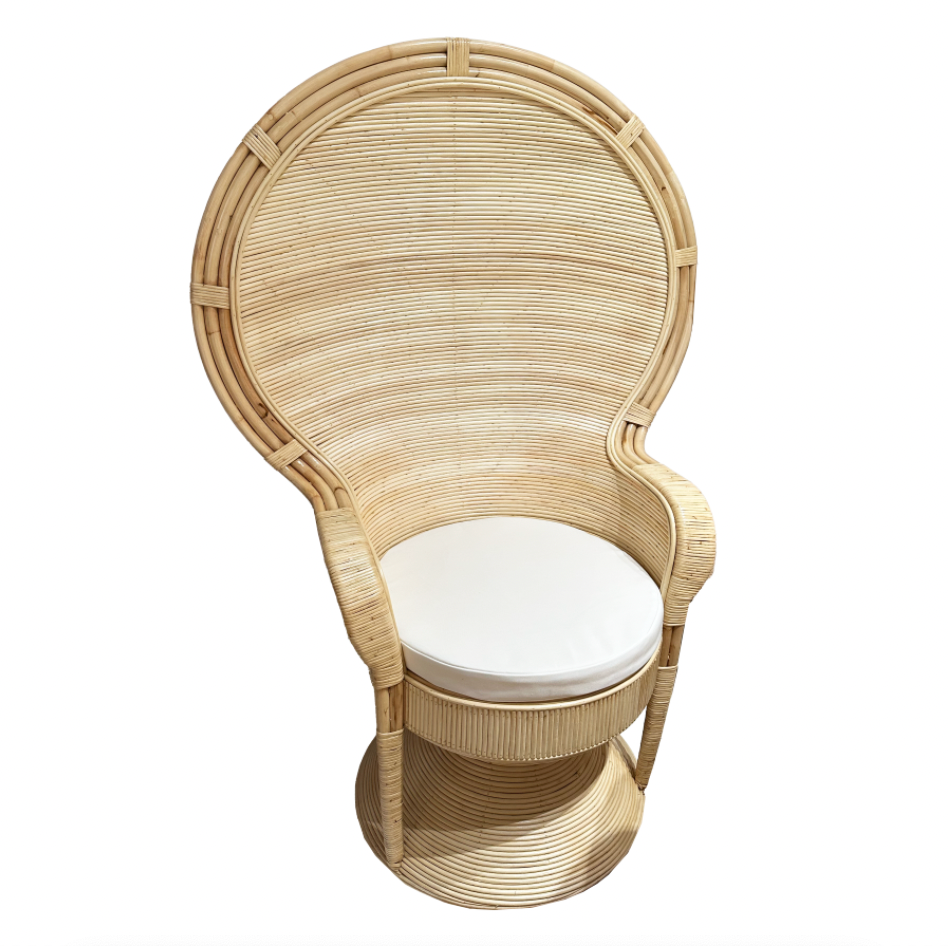 Split Reed Peacock Chair