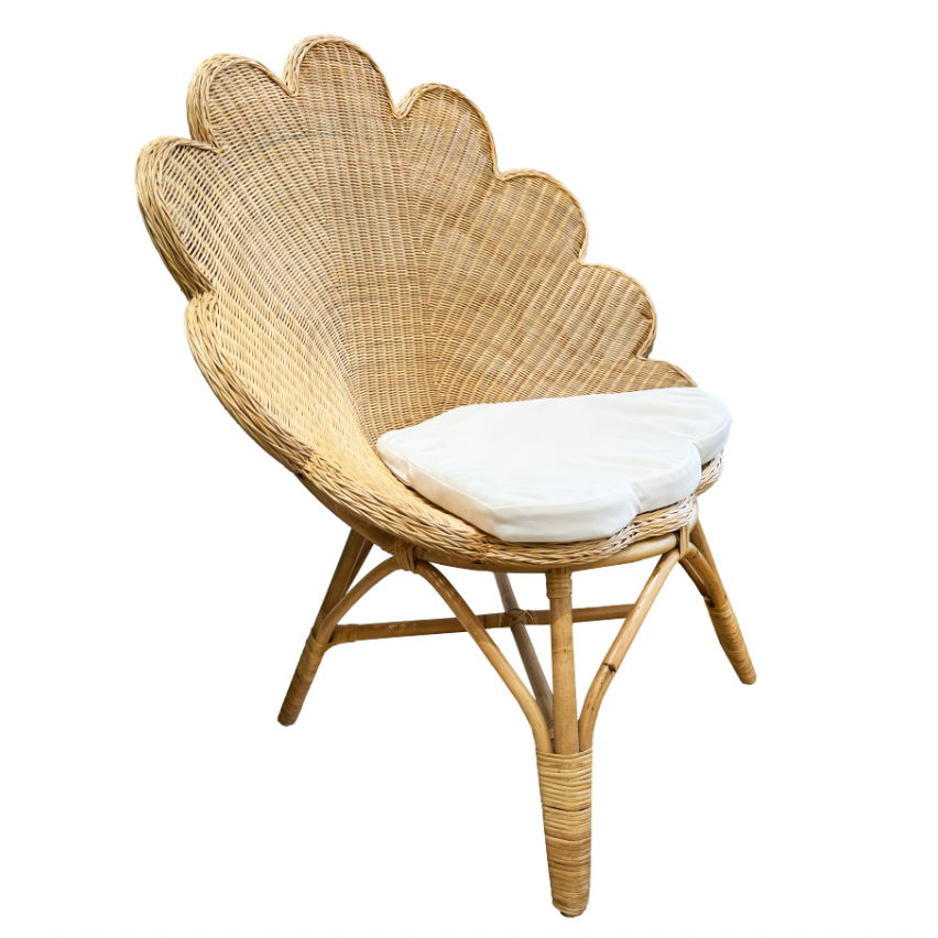 Wicker Flower Chair