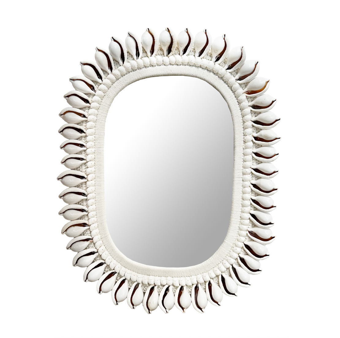 Nikki Oval Shell Mirror