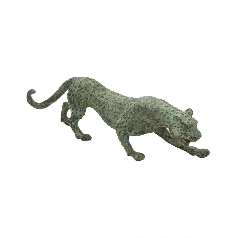 Bronze Leopard Sculpture