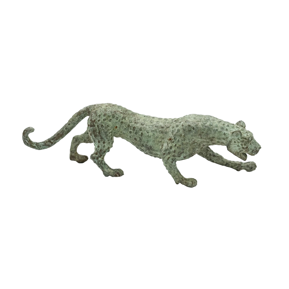 Bronze Leopard Sculpture
