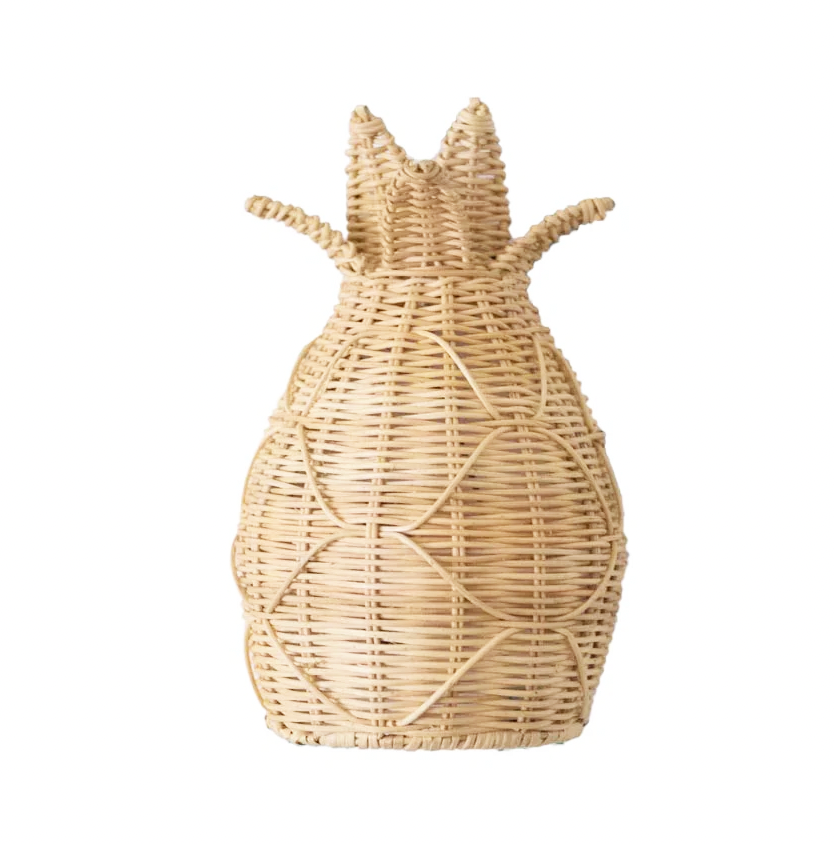 Wicker Pineapple Sconce