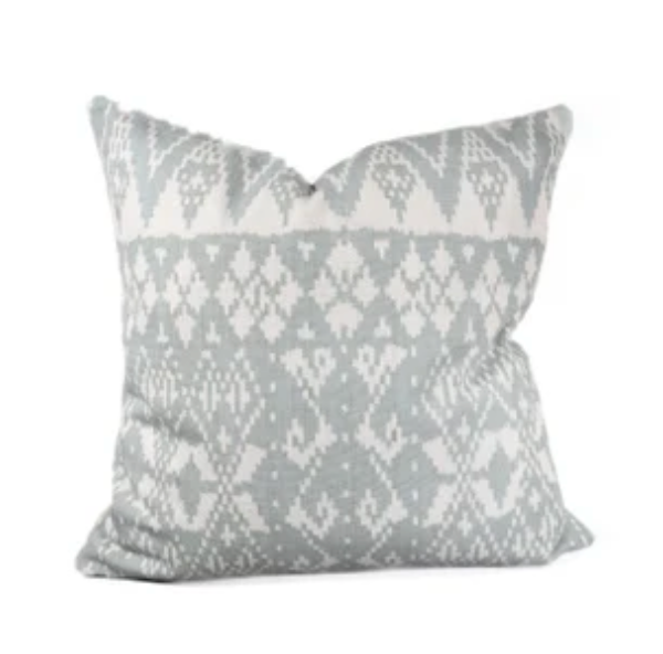 Gray Ikat Pillow II