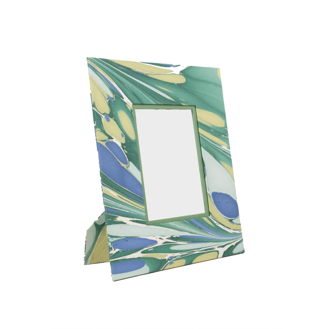 Marbled Picture Frame- Blue/Green
