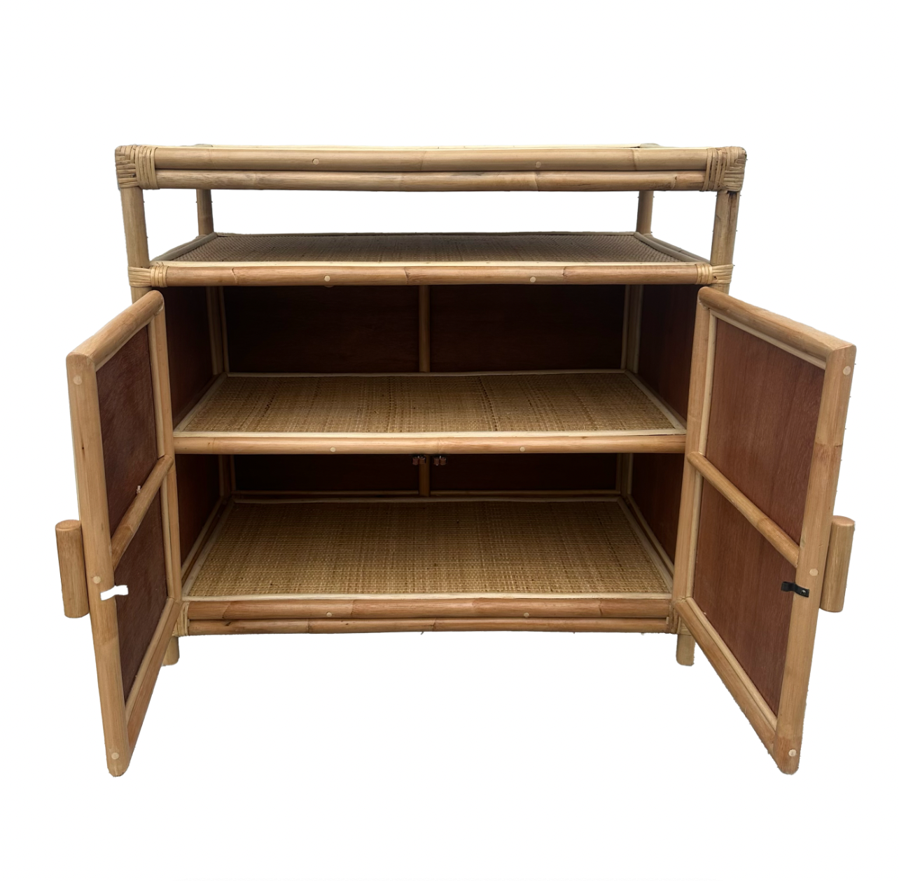 Rattan Media Console