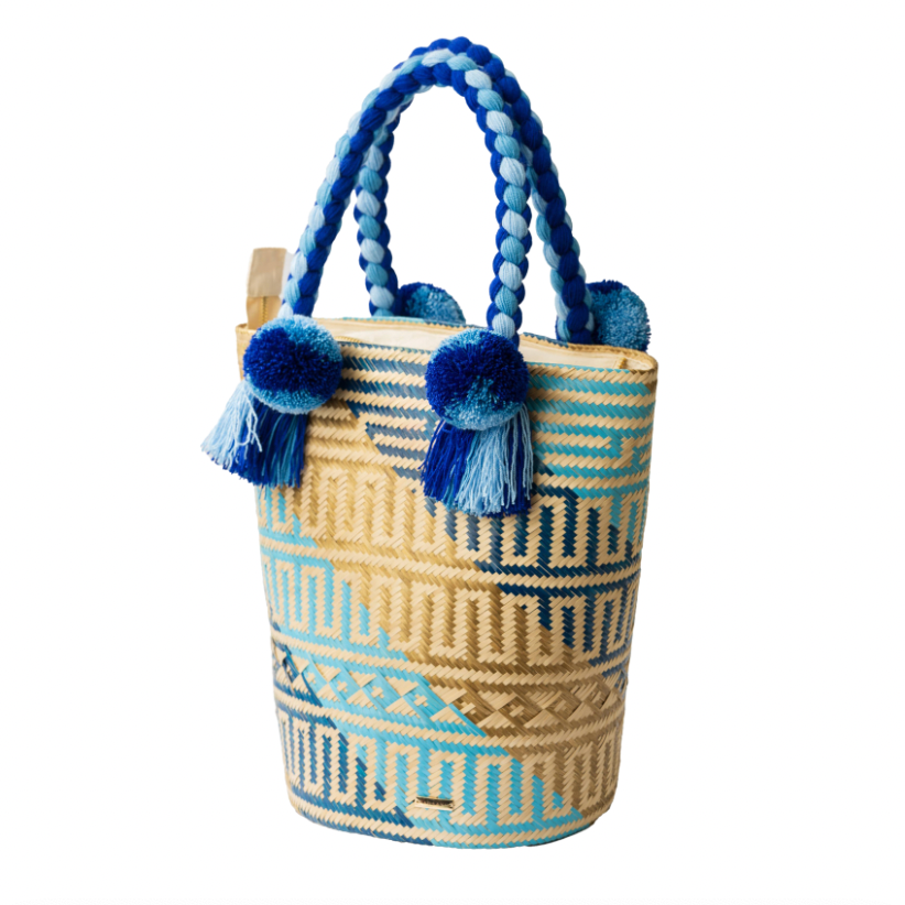 Wayuu Palm Bag Blue