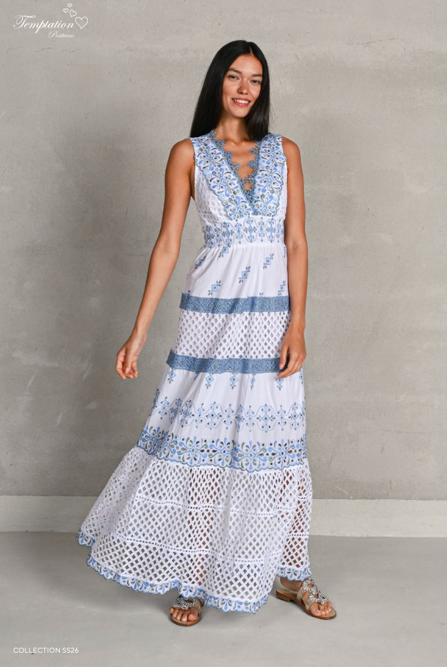 Meringa Long Dress by Temptation Positano Meringa Long Dress by Temptation Positano