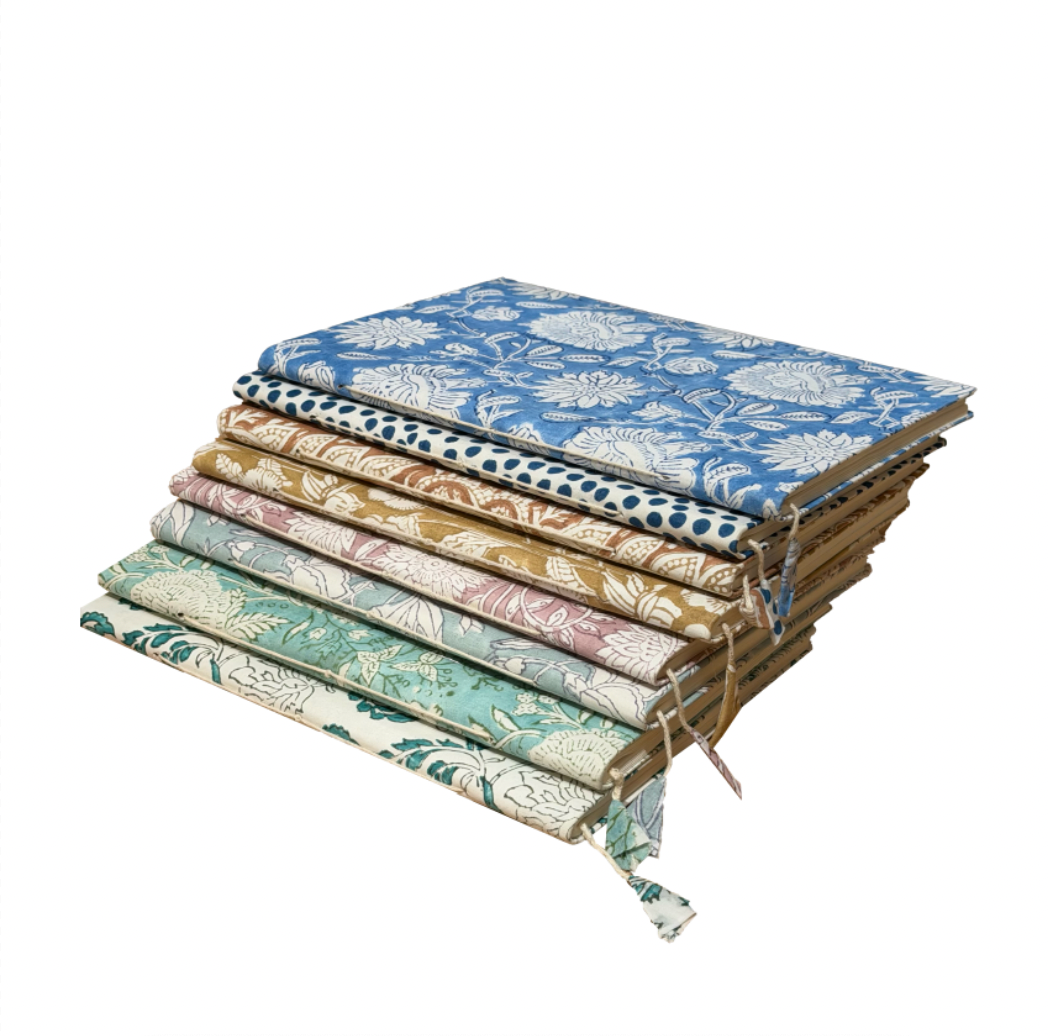 Cotton Block Print Notebook