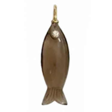 Mini Gemstone Fish Charms