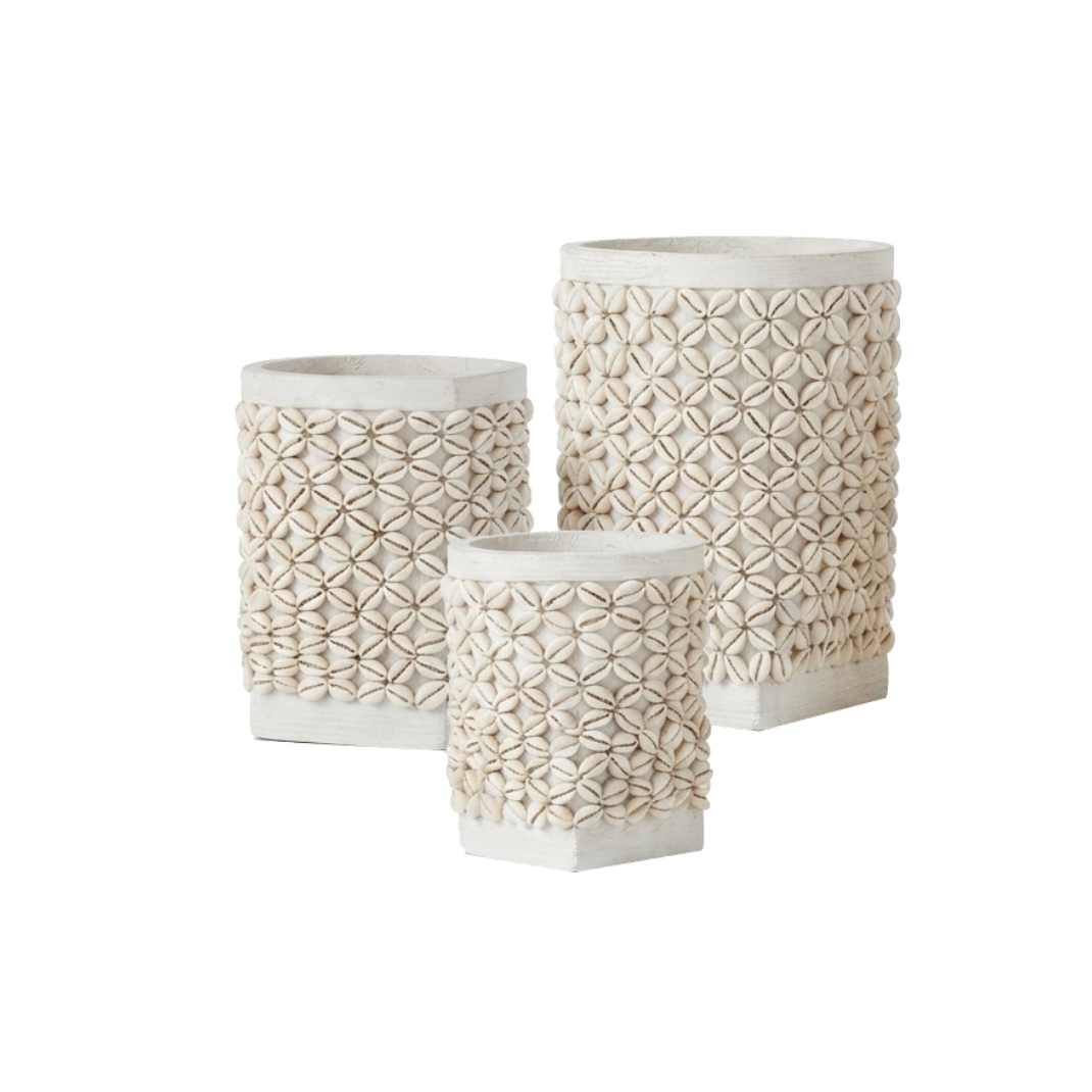 Beaded Waste Basket Collection