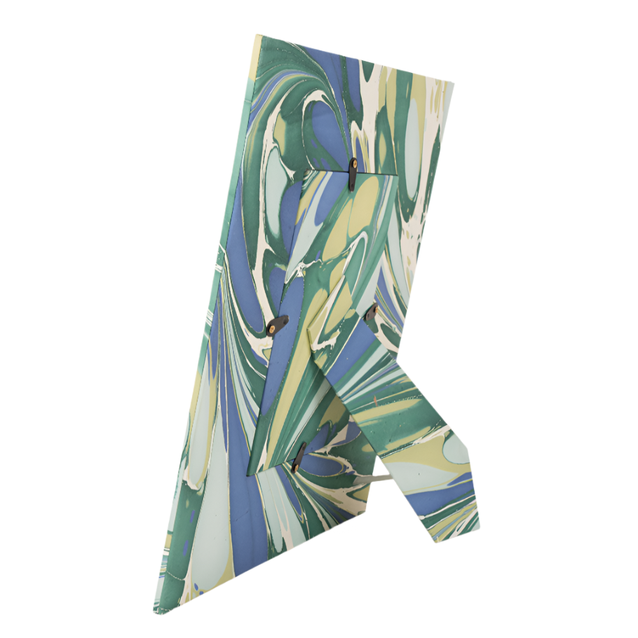 Marbled Picture Frame- Blue/Green