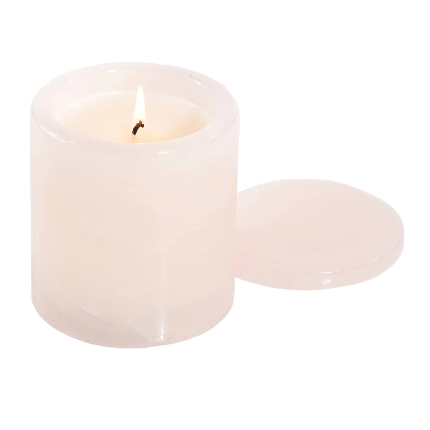 Luxe Rose Quartz Candle- Rose & Gardenia