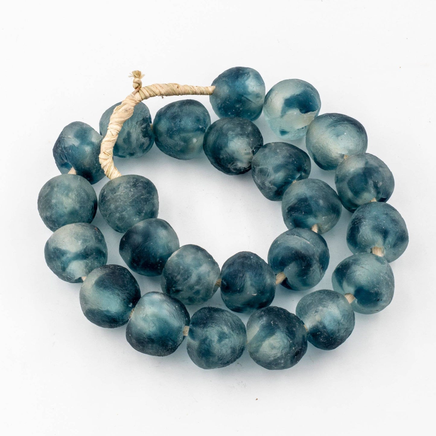 Sea Blue Jade Beaded Necklace