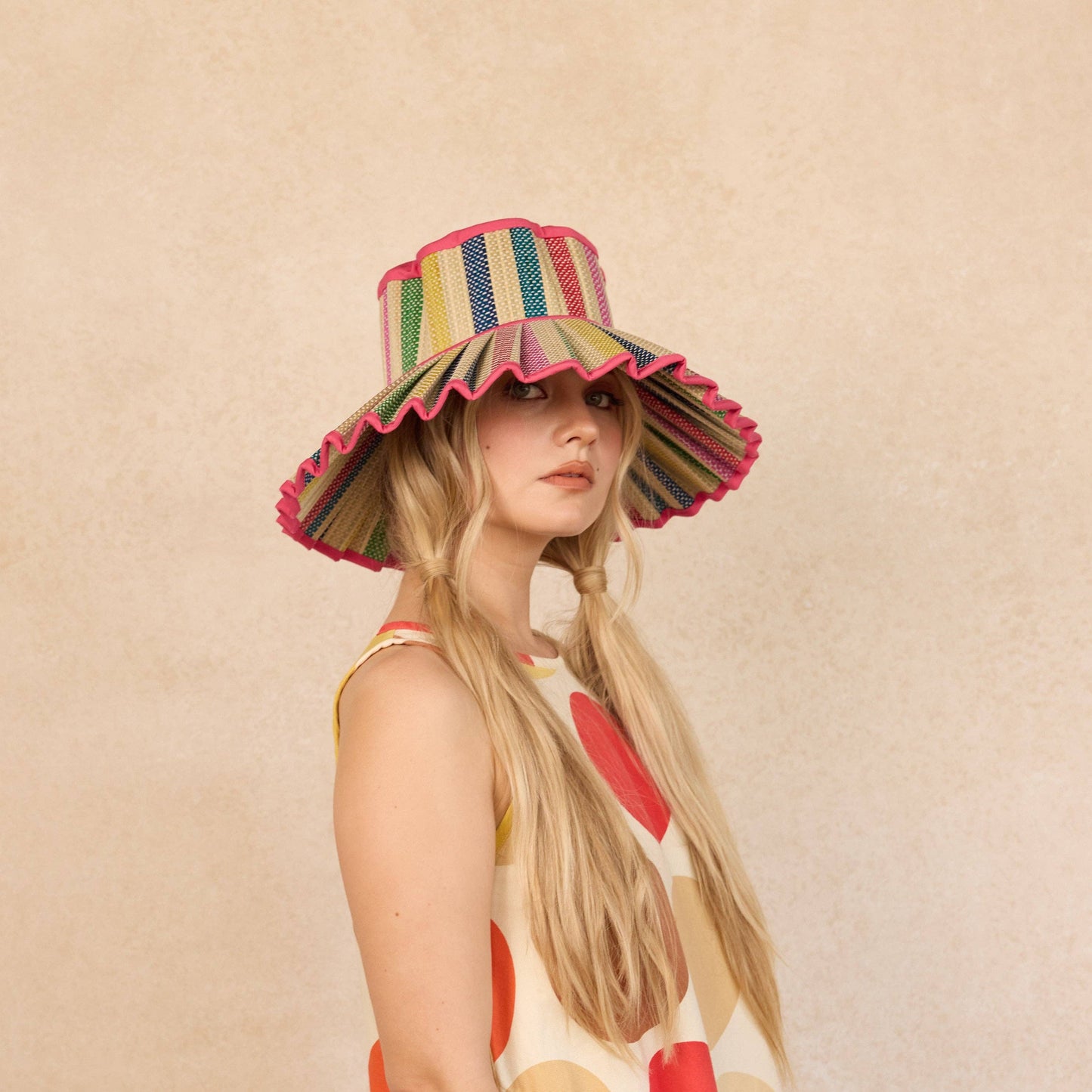 Luxe Capri Hat- Resort Days Fuchsia