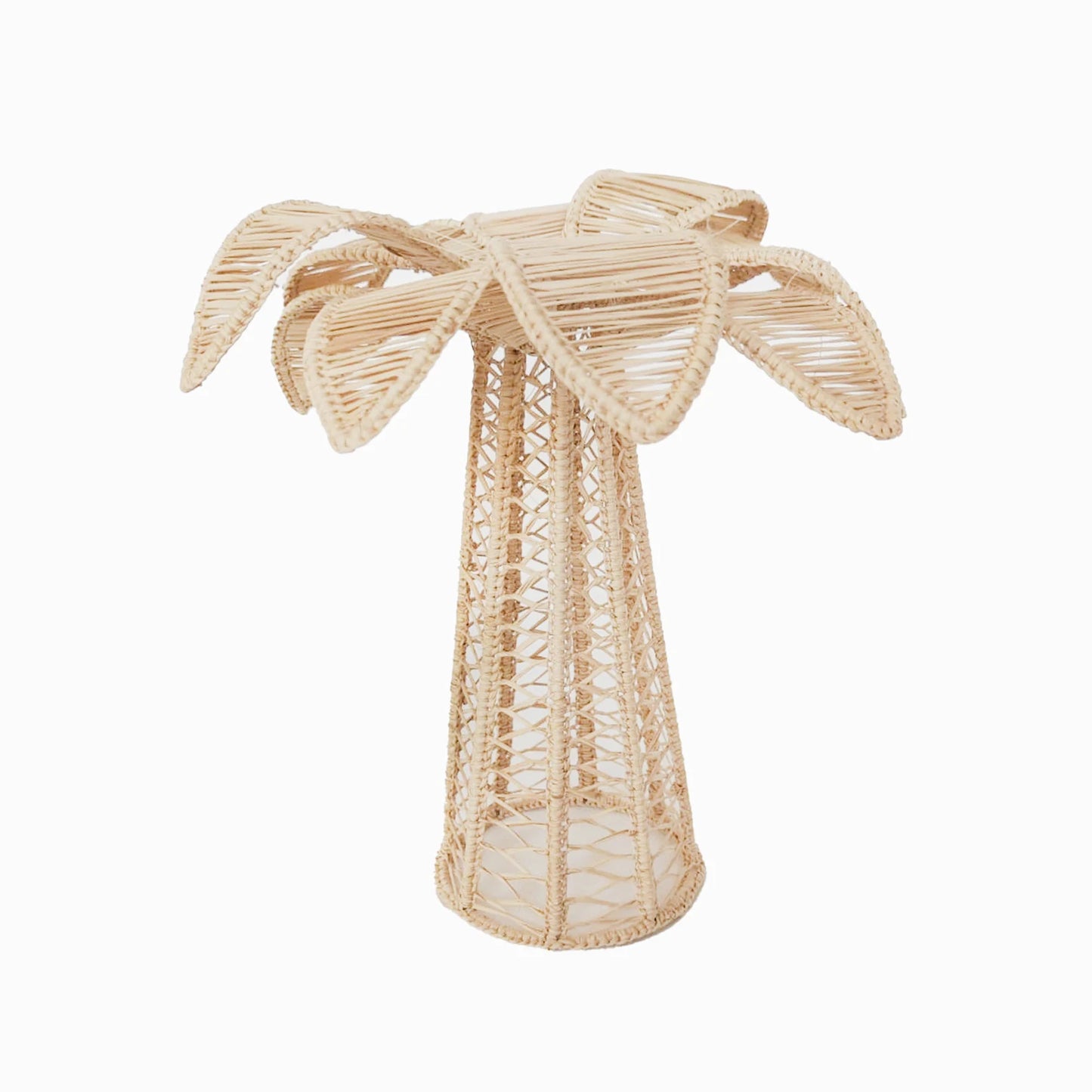 Raffia Palm Tree Candle Holders