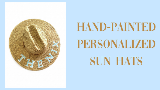 Monogrammed Sun Hats in Palm Beach