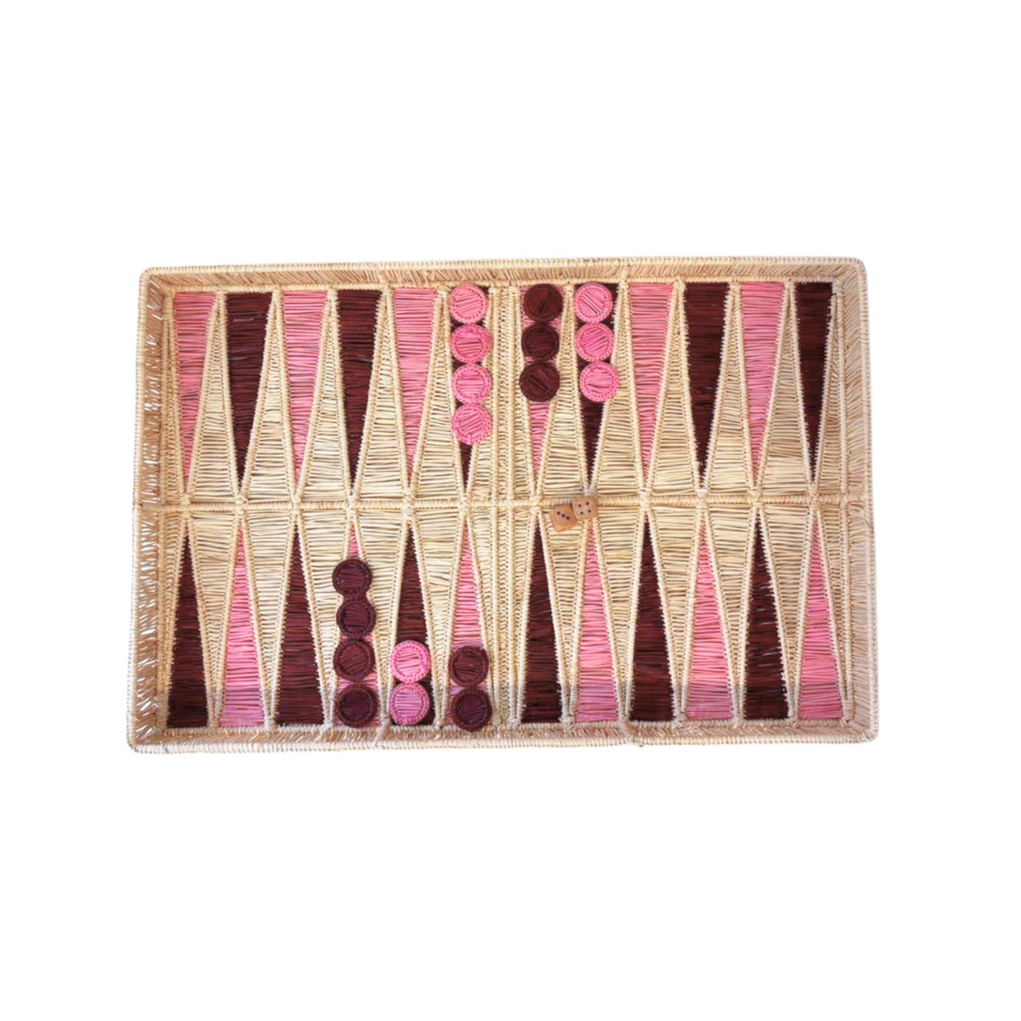 Raffia Backgammon Board Game