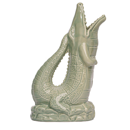 Crocodile Jug- Sage