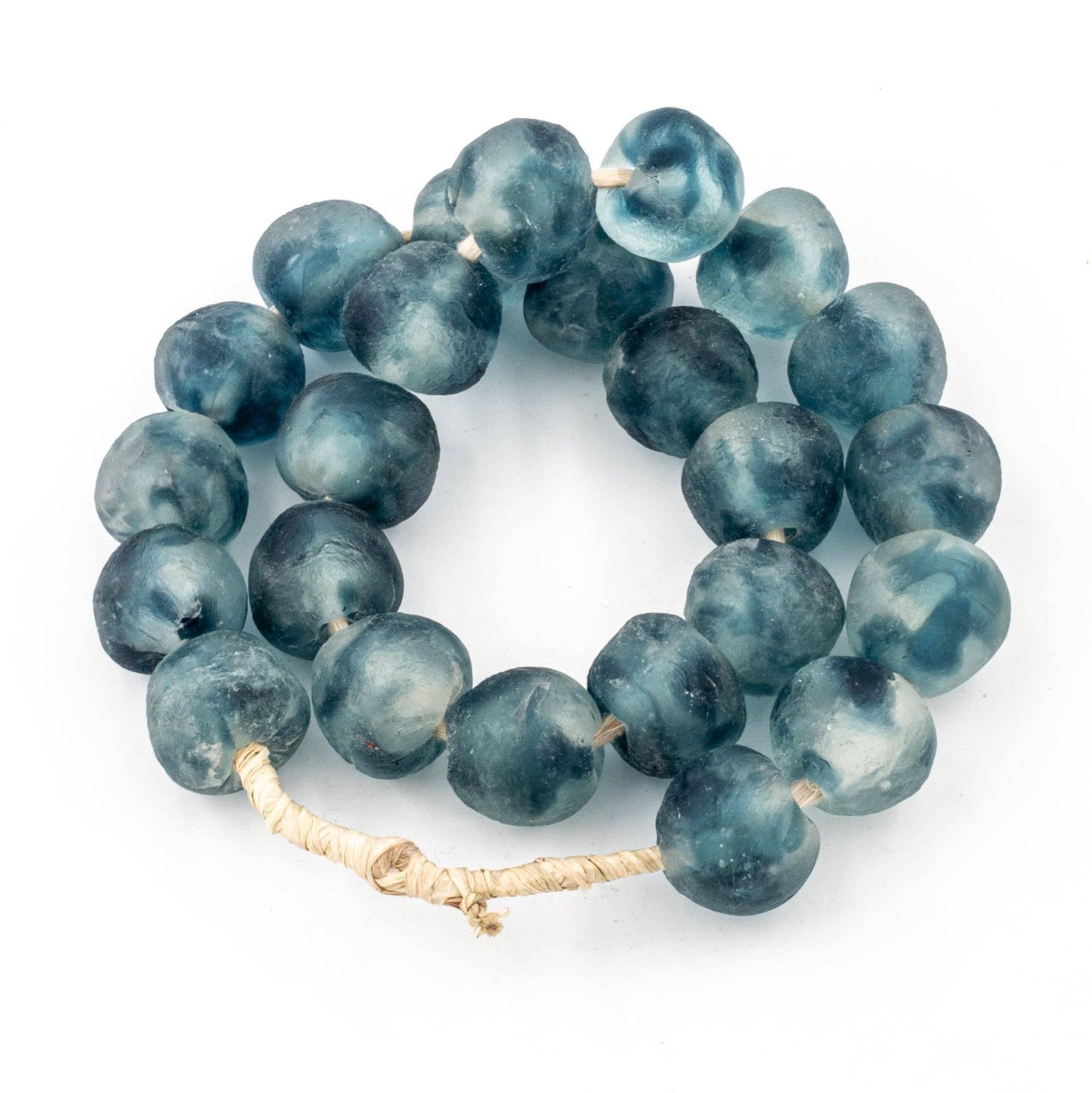 Sea Blue Jade Beaded Necklace