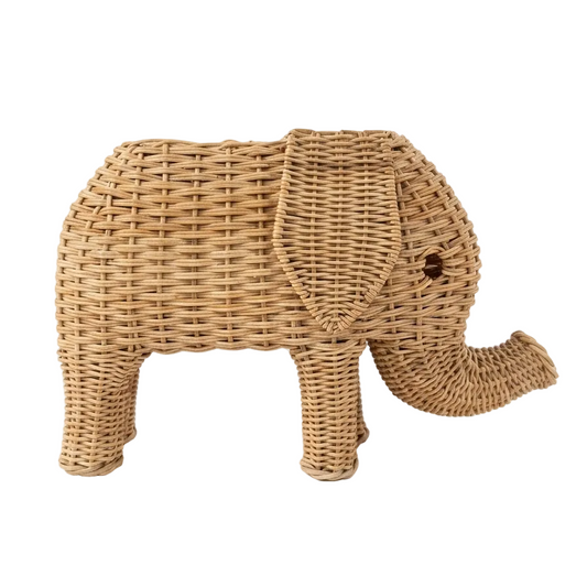 Wicker Toy Elephant