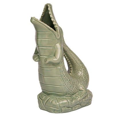 Crocodile Jug- Sage