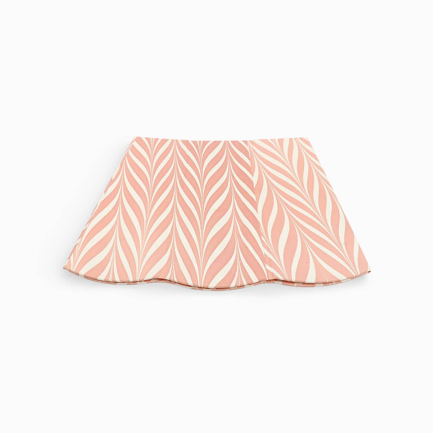 Marbled Zebra Waste Basket- Peach