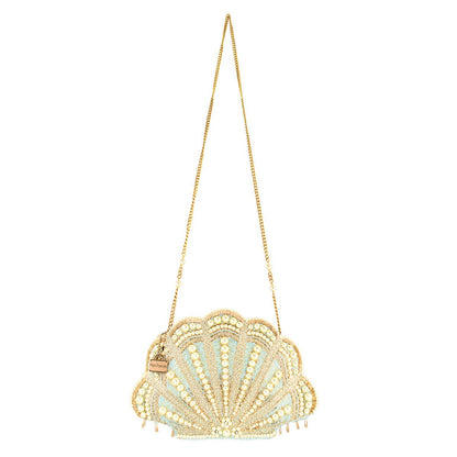 Beaded Shell Crossbody Bag