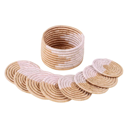 Akeza Mini Basket Set of 8 Coasters