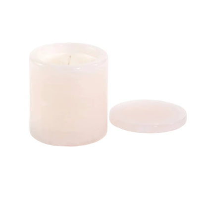 Luxe Rose Quartz Candle- Rose & Gardenia