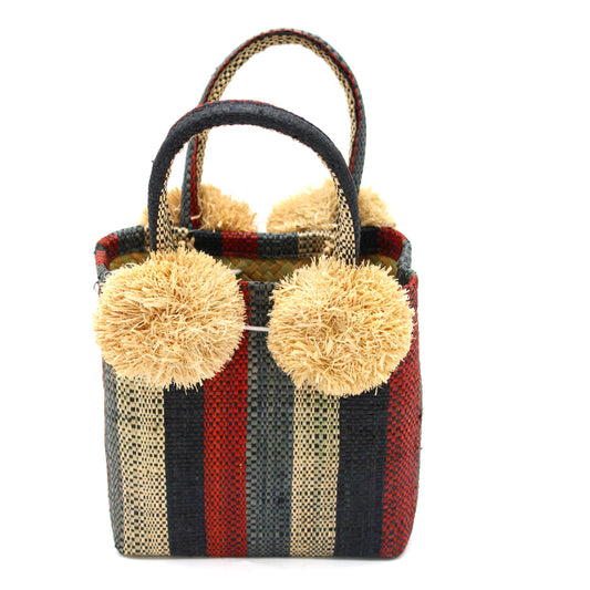Mini Pompom Bag: Patriotic