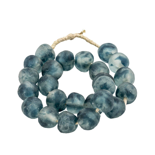 Sea Blue Jade Beaded Necklace