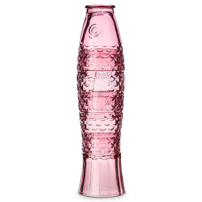 Fish Stacking Drinking Glass S/4- Pink