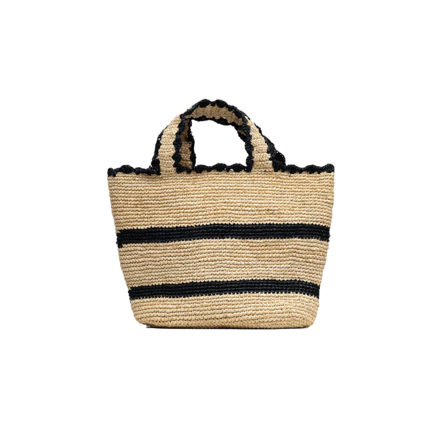 Raffia Striped Tote Mini