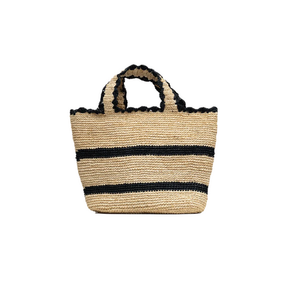 Raffia Striped Tote Mini