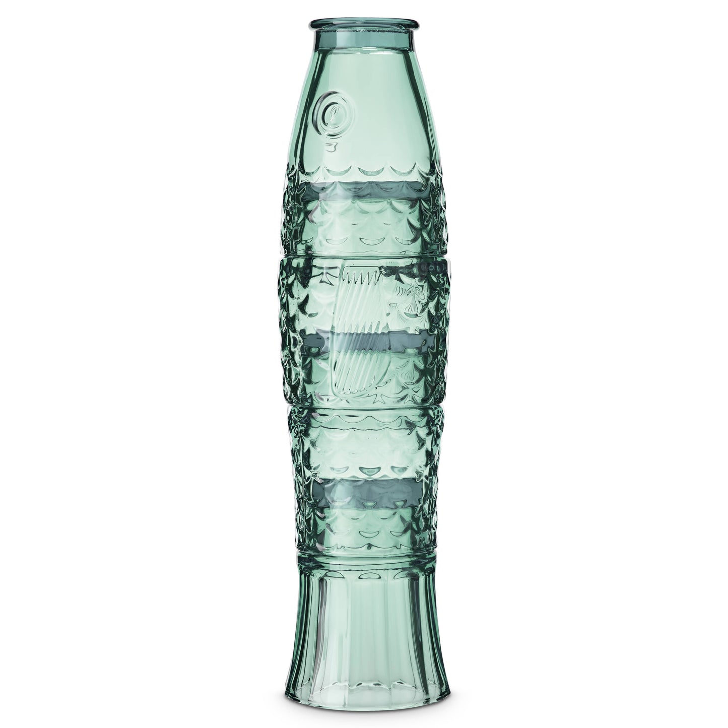 Fish Stacking Drinking Glass S/4 - Green