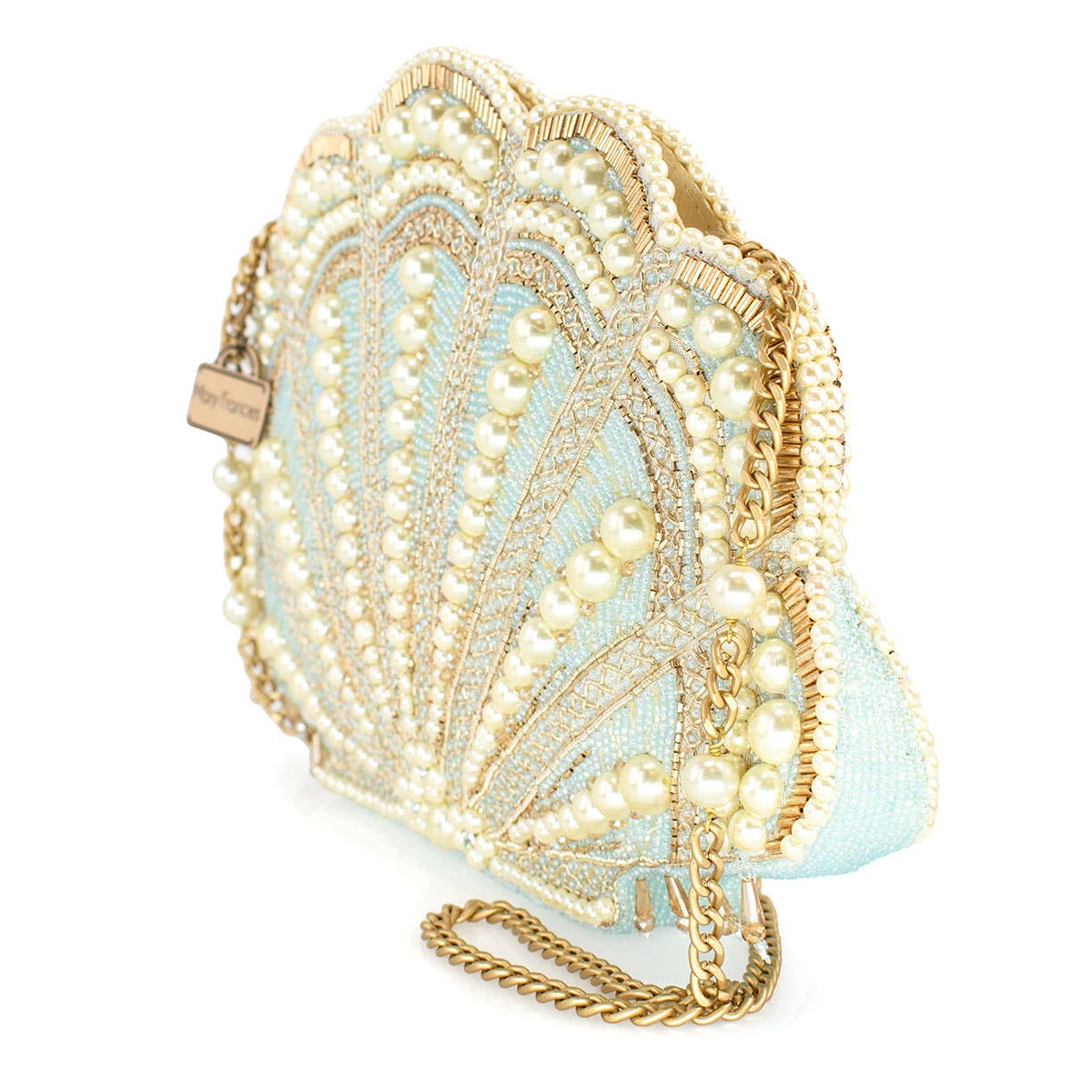 Beaded Shell Crossbody Bag