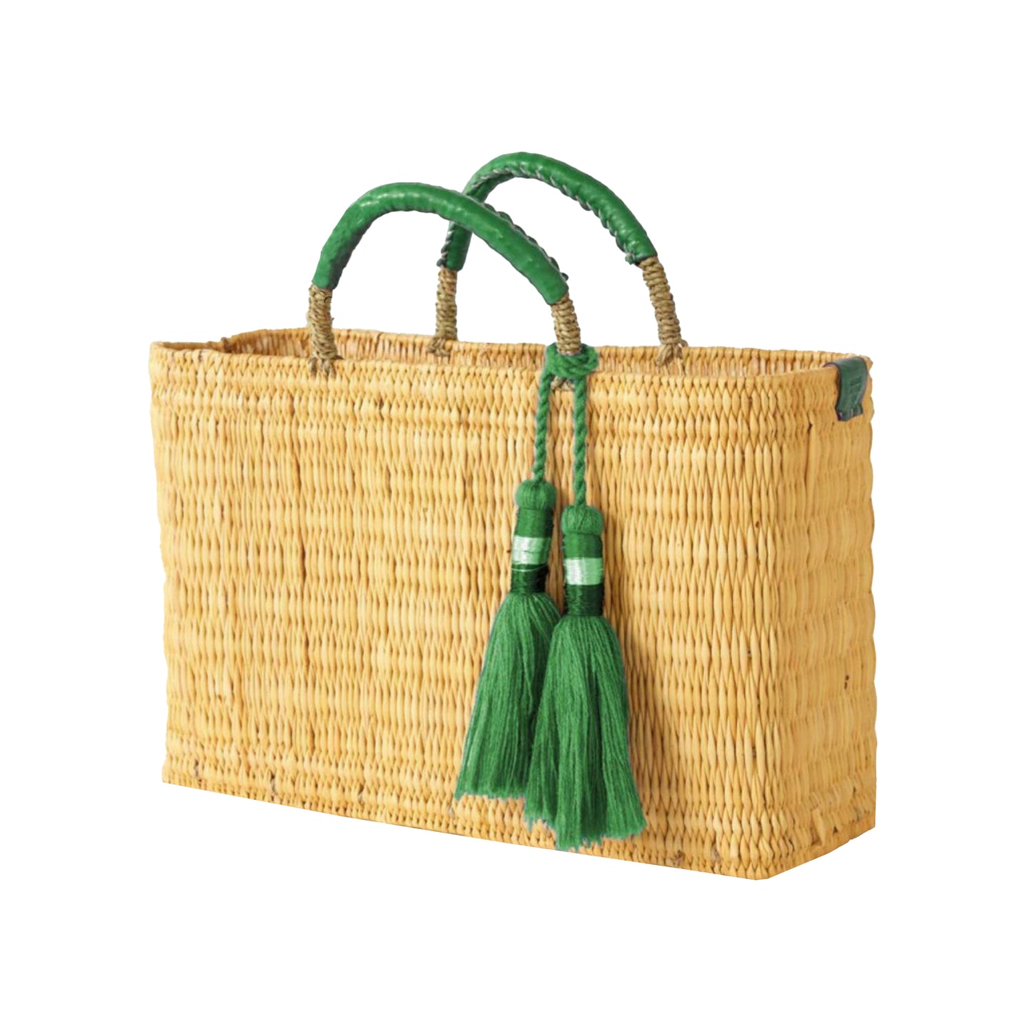 Palm Leaf Tote Bag-Green