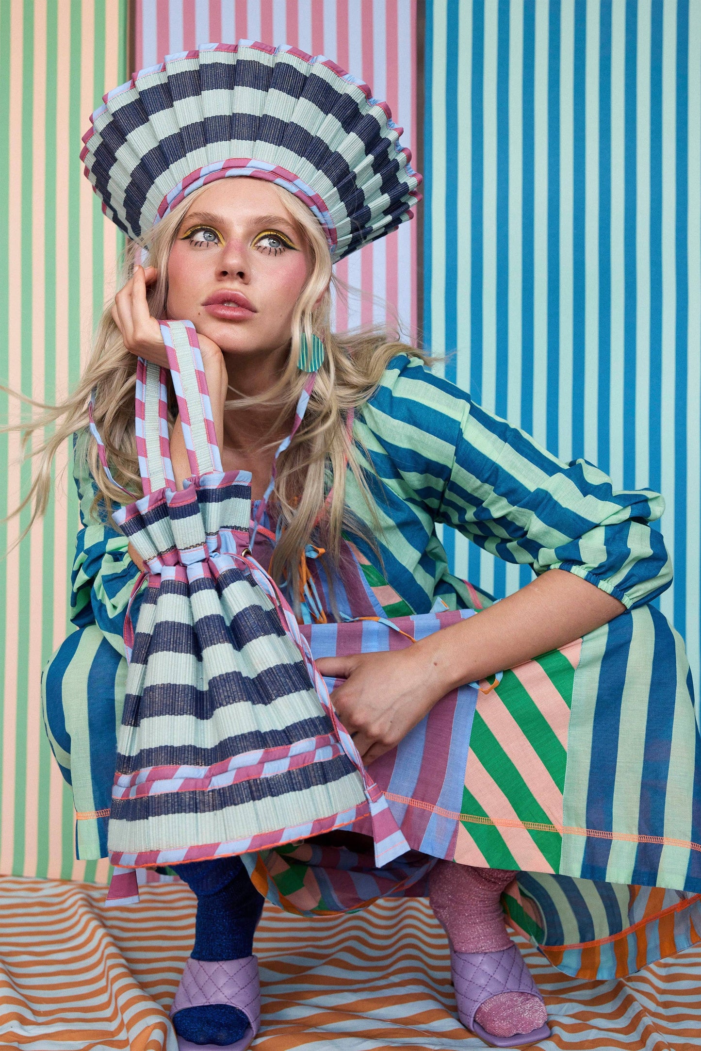 Luxe Capri Hat- Dolce Disco Maxi