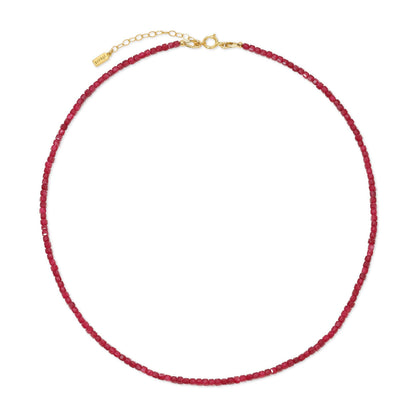 Gemstone Necklace- Ruby