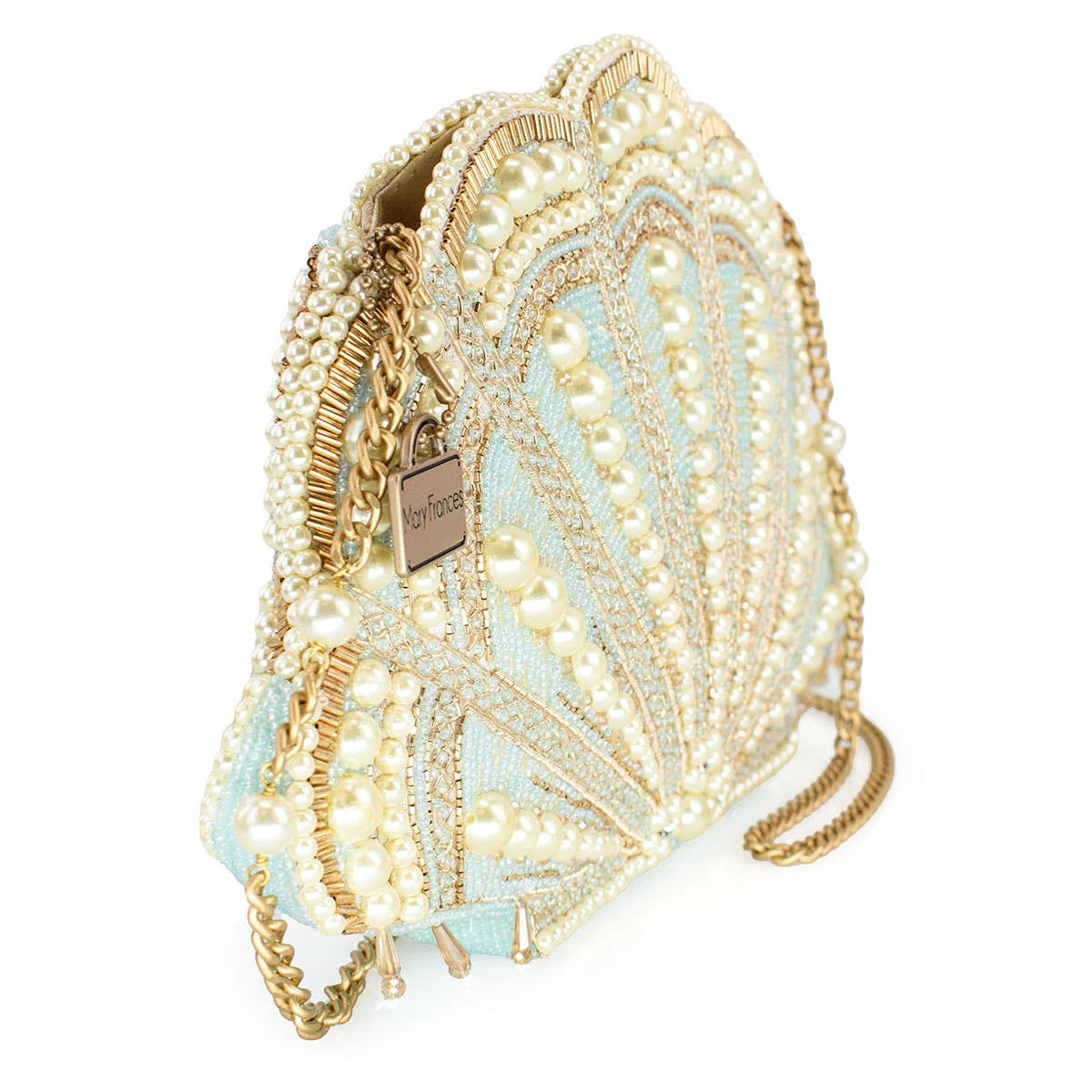 Beaded Shell Crossbody Bag